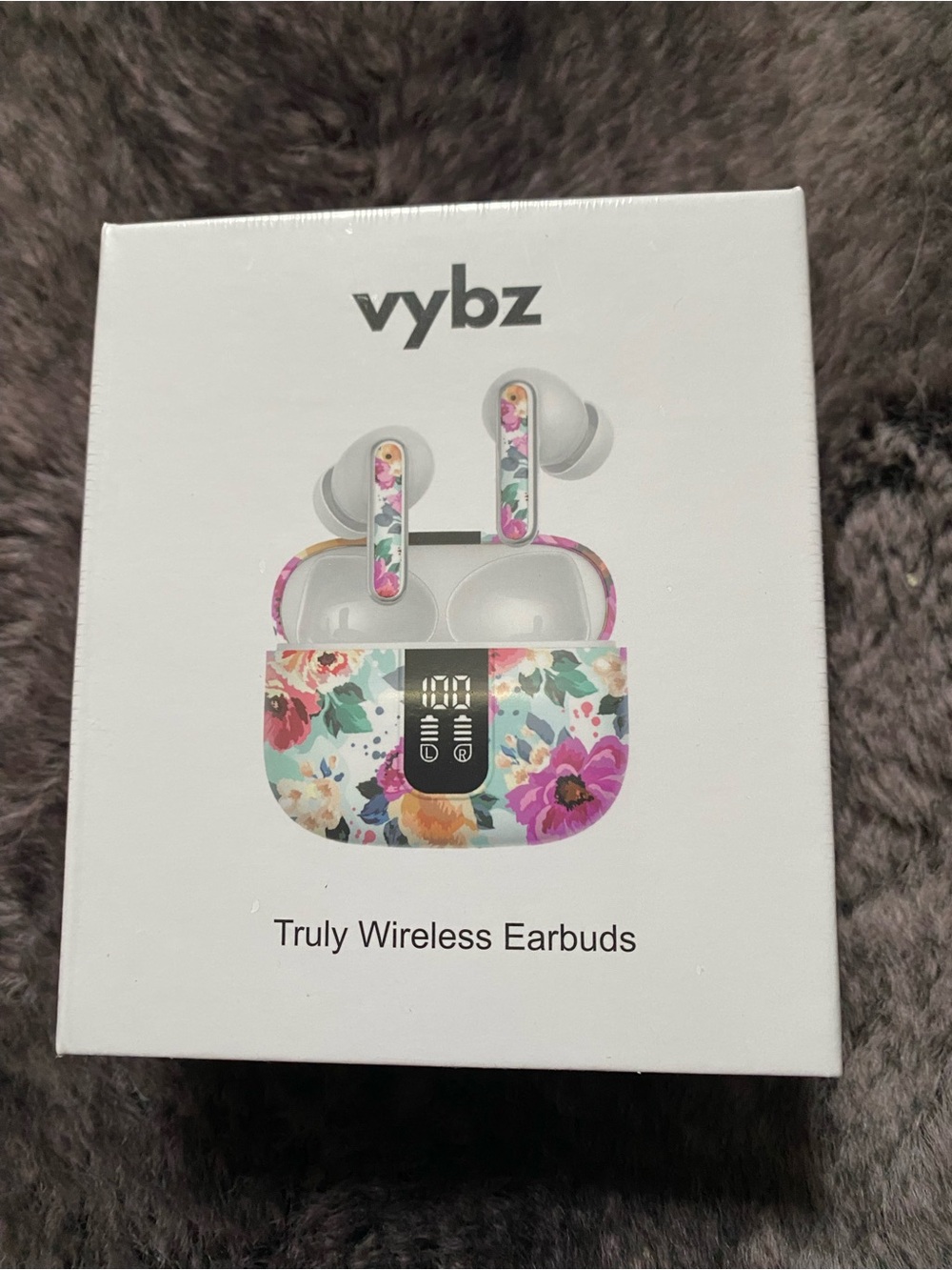 Cubs-Floral Truly Wireless Earbuds - White with Multicolor Floral Accents